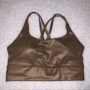 Lululemon Metallic Copper/ Gold Sports Bra